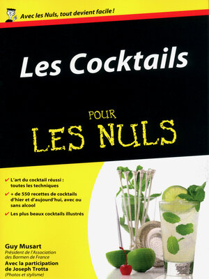 cover image of Les Cocktails pour les Nuls